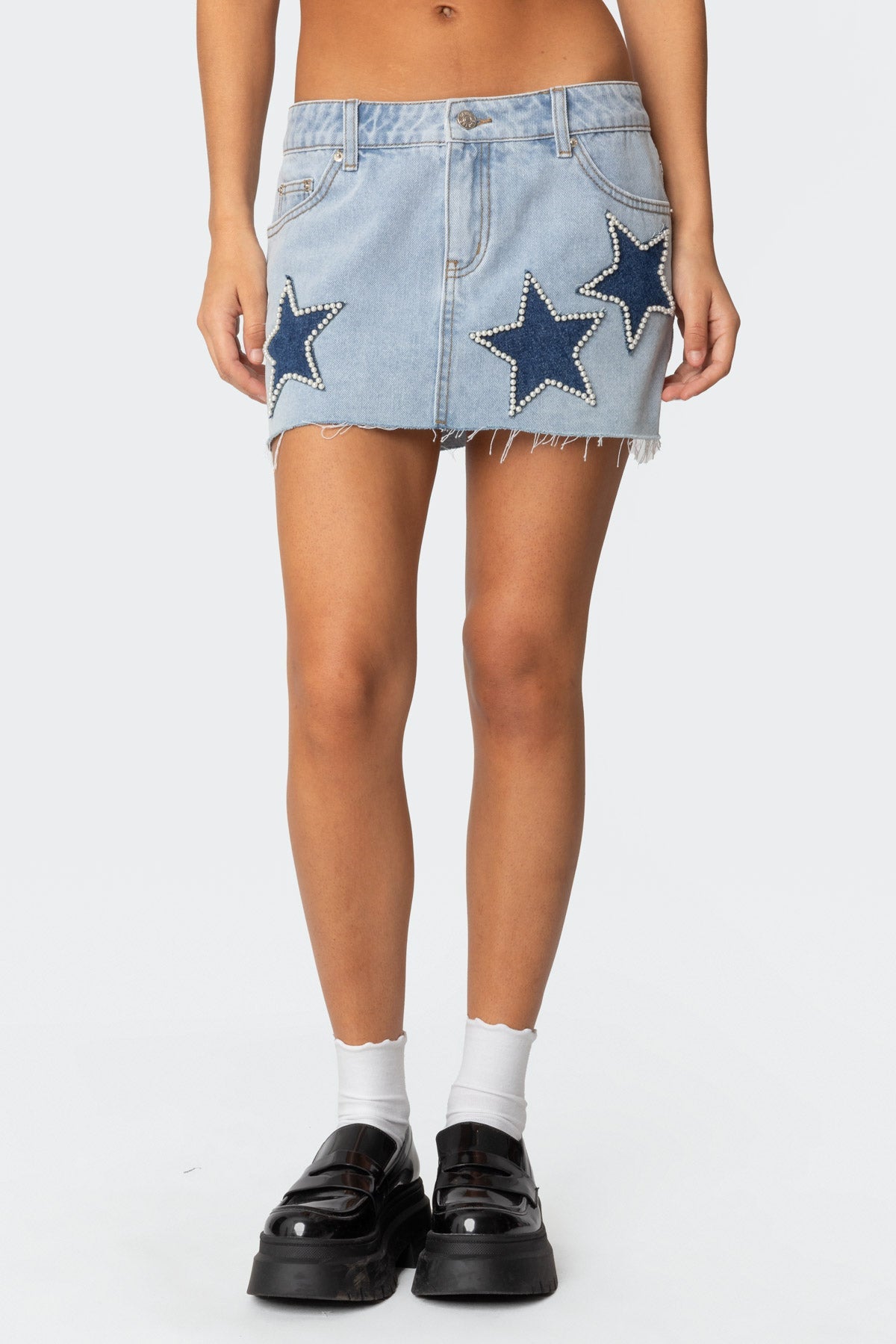 Patch Washed Do The Old Cowboy Skirt