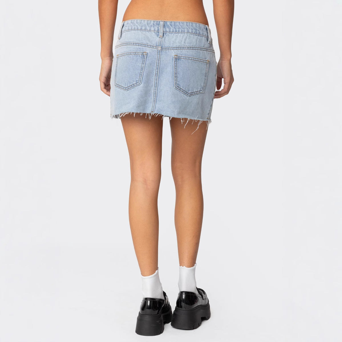Patch Washed Do The Old Cowboy Skirt